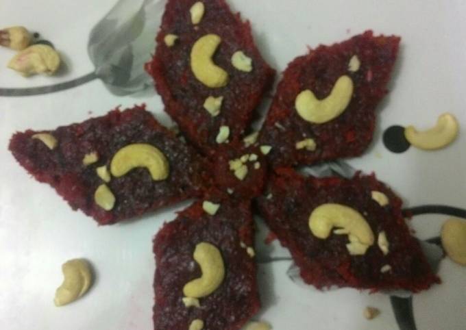 Steps to Prepare Andrew Copley Coconut Beetroot Burfi