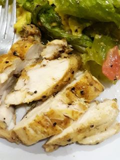 Foto resep Fillet Dada Ayam panggang bumbu kari (menu diet)