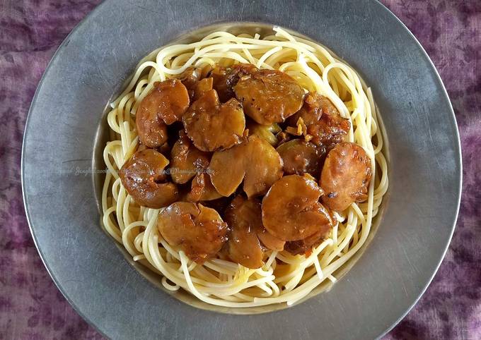 Cara membuat Spaghetti Semur Jengkol