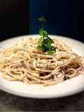 Linguine integrale με μασκαρπόνε & φλαμούρι ή μαντζουράνα 💝💛💝