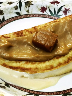 Una foto de Crepes de turrón 🥞🥂