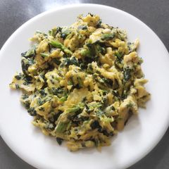 A picture of Spinach with Eggs.
