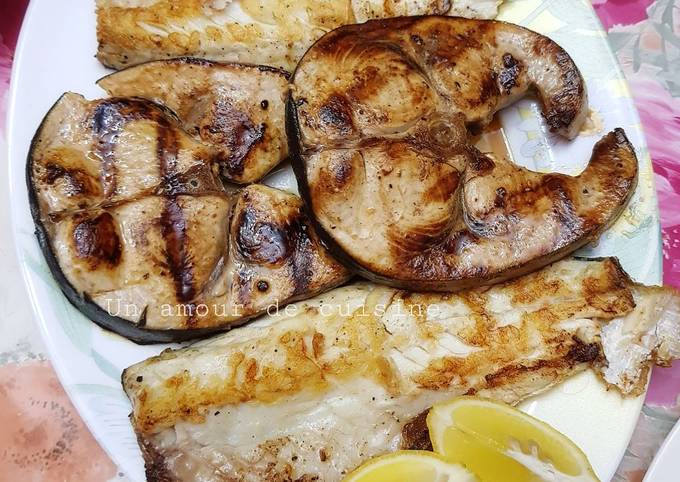 Espadon et filet de bar au barbecue 🍴🐟