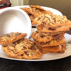 A picture of Crunchy Almond Cookies (With Egg Whites).