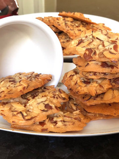 A picture of Crunchy Almond Cookies (With Egg Whites).