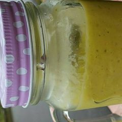 A picture of Mango, avocado, chia smoothie.