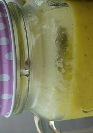 A picture of Mango, avocado, chia smoothie.
