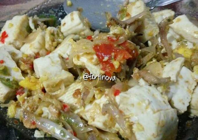 Yuk intip, Bagaimana cara membuat Orak arik telur Cabe campur Tahu dan teri yang simple. dijamin nagih banget