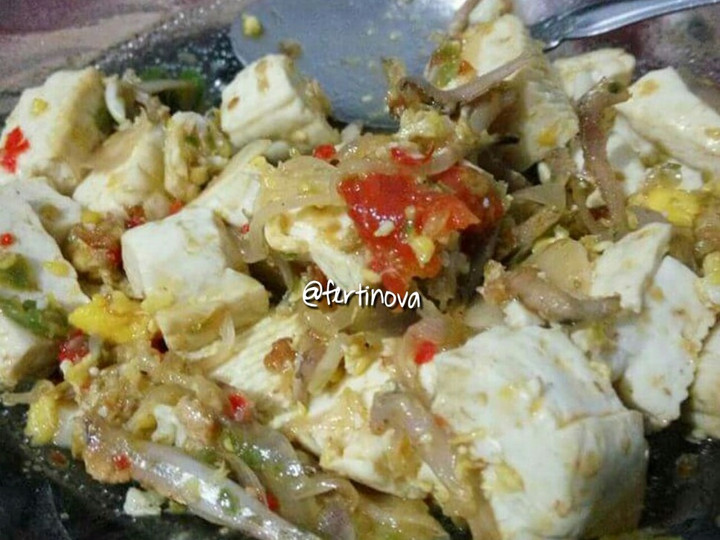 Yuk intip, Bagaimana cara membuat Orak arik telur Cabe campur Tahu dan teri yang simple. dijamin nagih banget