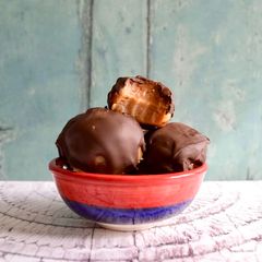 Peanut Butter Double Chocolate Truffles A picture of Peanut Butter Double Chocolate Truffles.