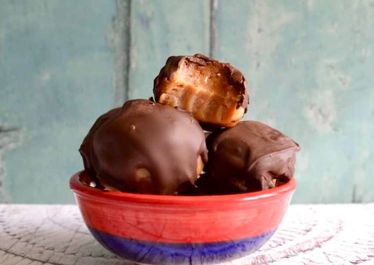 peanut butter double chocolate truffles recipe main photo
