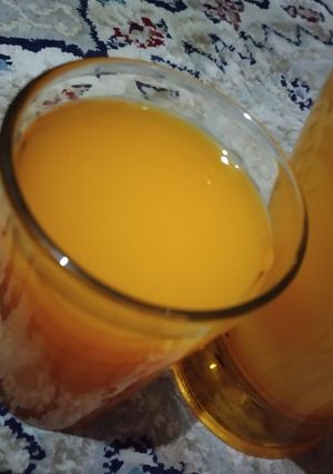 A picture of Mango juice 😍.