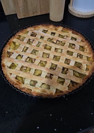 Una foto de Kuchen de Manzana