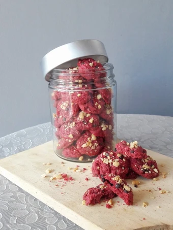Cara Mudah Membuat Resep Crunchy Red Velvet Drop Cookies #kuelebaran yang Bisa Manjain Lidah Anti Ribet, Bikin Ngiler