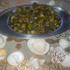 A picture of Bhindi bhujia.