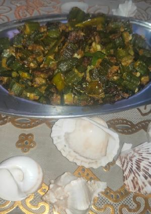 A picture of Bhindi bhujia.