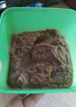 Foto resep Mpasi 9+ baby xander (bubur sapi ubi ungu)