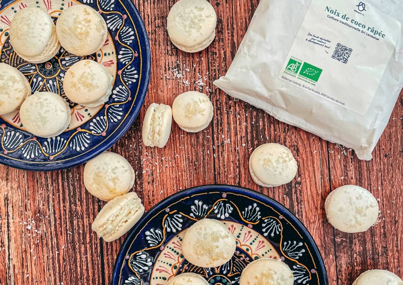 Macaron noix de coco