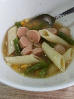 Foto resep Sup Makaroni Sosis