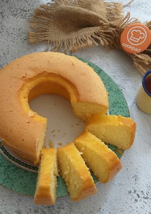 Foto resep Vanilla sponge cake (instan)