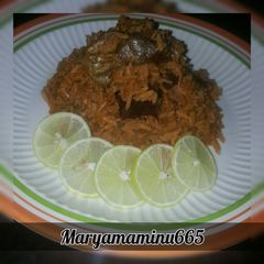 Jollof rice A picture of Jollof rice.
