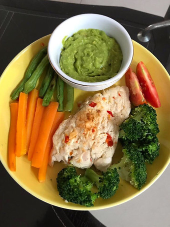 Resep Spicy Grilled Chicken Breast with Guacamole (Dada Ayam Panggang) Kekinian