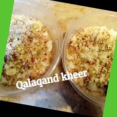 A picture of Qalaqand kheer.