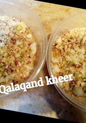 A picture of Qalaqand kheer.