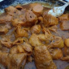 A picture of Amritsari Soya Chaap masala.
