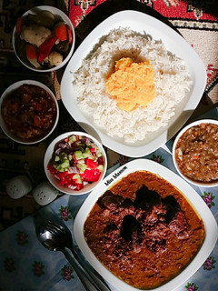 عکسی از دستور فسنجون با گوشت بوقلمون