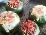 Zapallitos rellenos con verduras