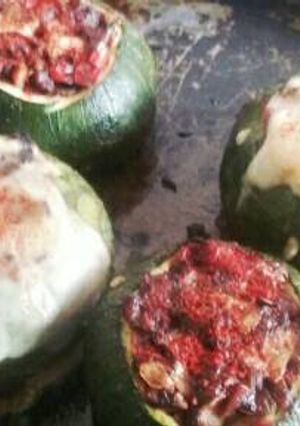 Una foto de Zapallitos rellenos con verduras