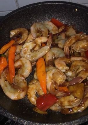 Foto resep Udang lada hitam