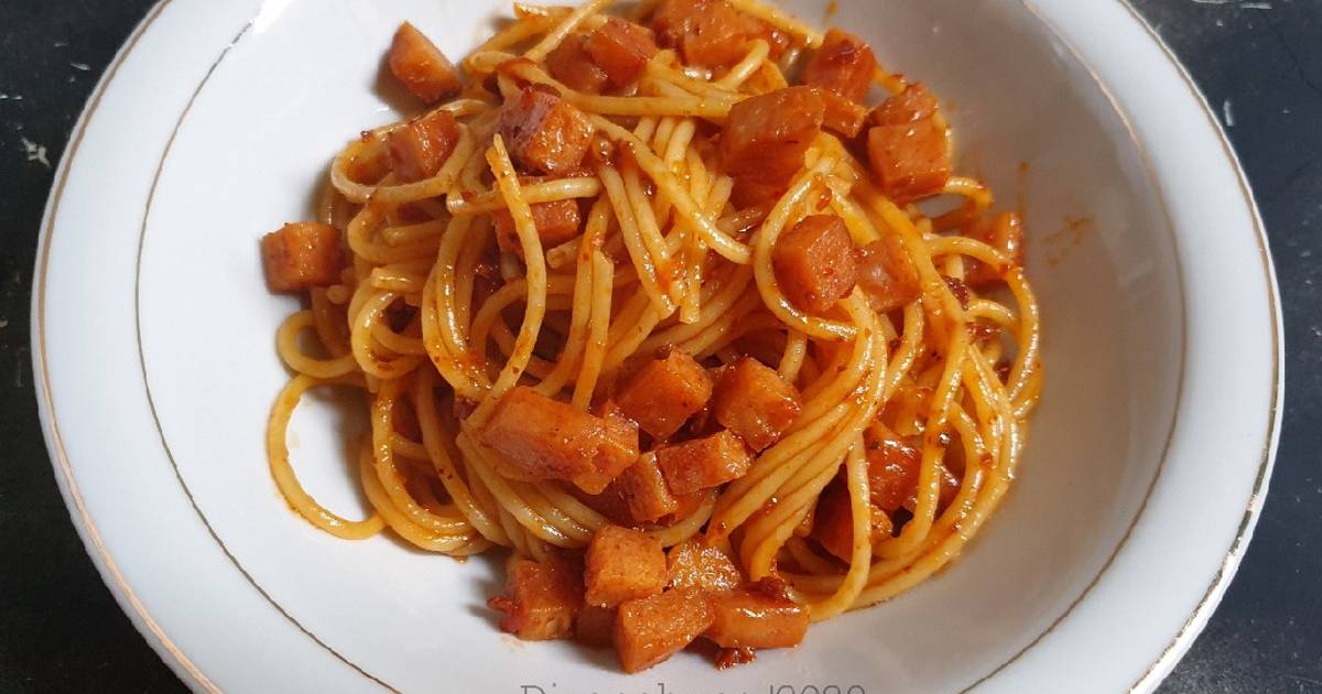 13 resep spageti maling enak dan sederhana ala rumahan 