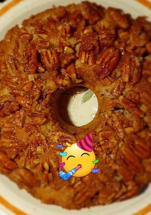 A picture of Pecan Upside Down Cake.