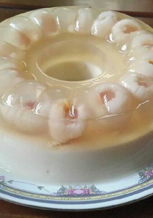 Foto resep Puding Leci Vanilla