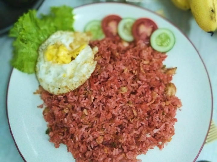 Wajib coba! Resep memasak Nasi goreng merah khas Malang🍚  nikmat
