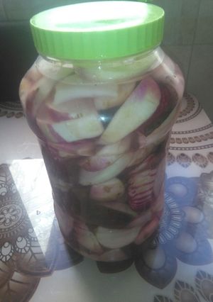 صورة لوصفة مخلل لفت اول مره بعمله انشالله يبزبط