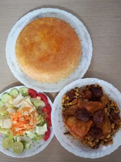 عکسی از دستور خورش چشم بلبلی با مرغ