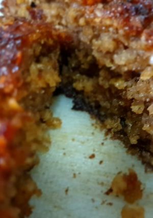 Una foto de Budín de banana con avena