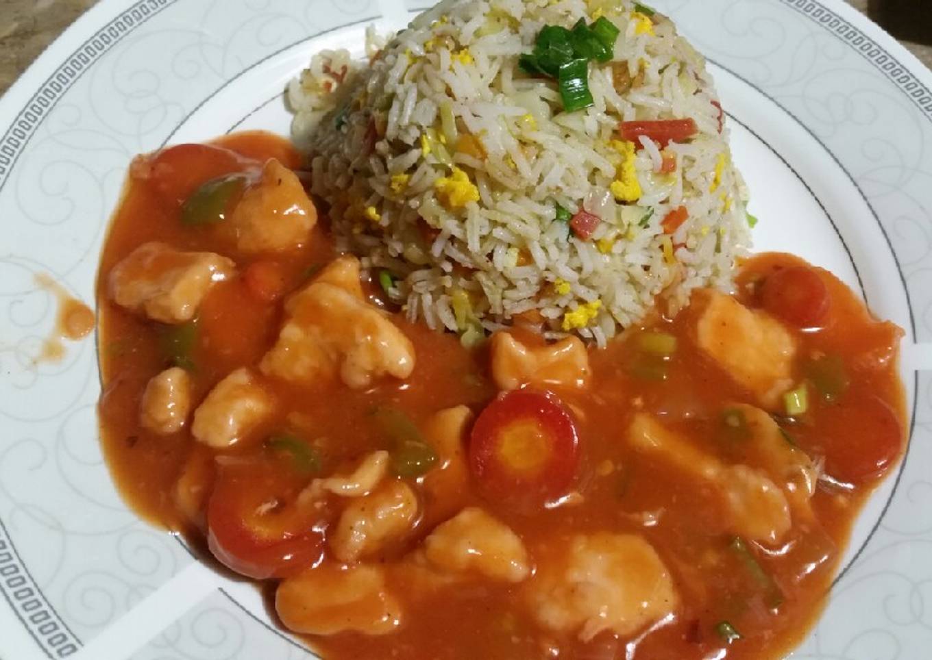 Chicken Shashilk & Fried Rice