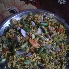 A picture of Anda bhurji / egg bhurji.