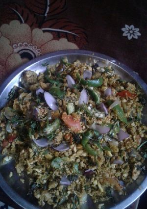 A picture of Anda bhurji / egg bhurji.