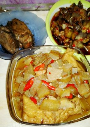 Foto resep Tumis kikil +tahu kulit kecap