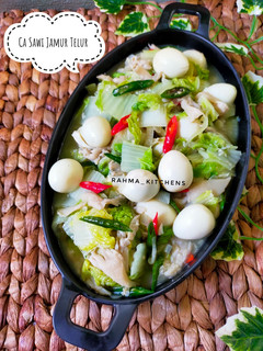 Foto resep Ca Sawi Jamur Telur