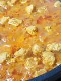 Curry de soja en trozos