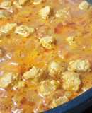 Curry de soja en trozos