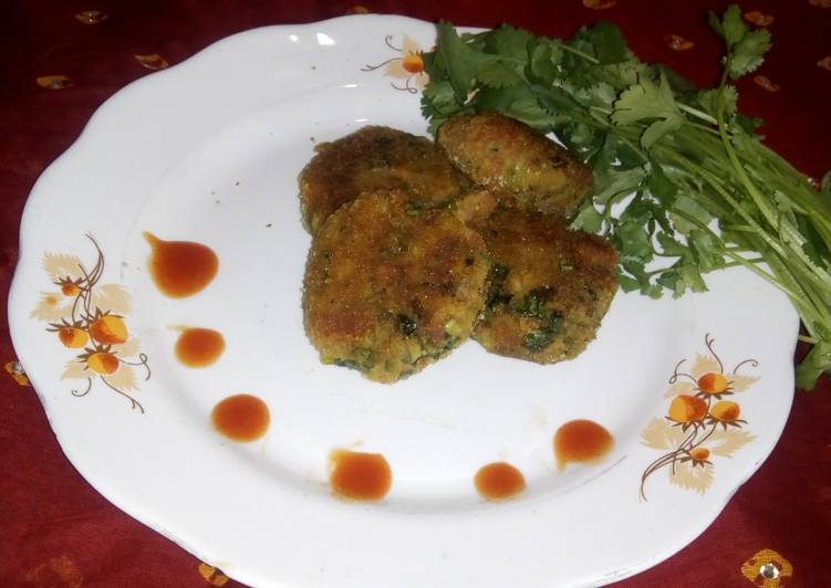 How to Make Any-night-of-the-week Oats spinach tikki