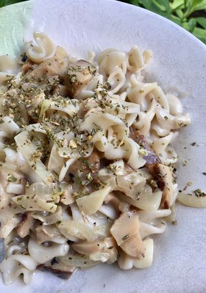 Foto resep Mushroom Alfredo Pasta