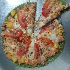 Palak Pizza A picture of Palak Pizza.
